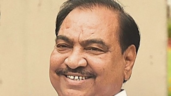 NCP leader Eknath Khadse. (HT file) NCP leader Eknath Khadse. (HT file)