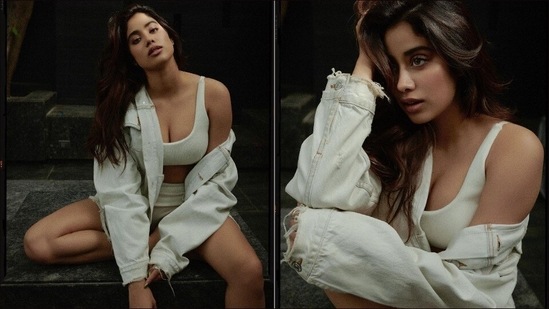 Janhvi Kapoor cuts a flirty silhouette in <span class='webrupee'>₹</span>5k uber-chic white swimwear, denim(Instagram/janhvikapoor)