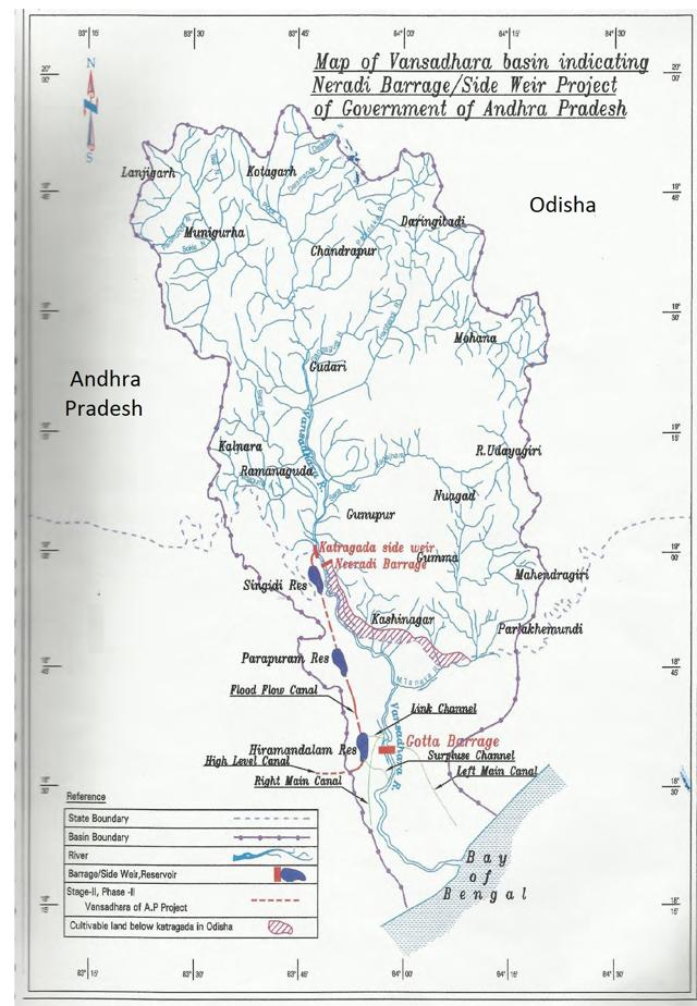 Vansadhara river originates near Lanjigarh village in Kalahandi district and Kalyansinghpur in Rayagada district of Odisha and flows for about 265km till it merges with the Bay of Bengal in Andhra Pradesh. (Sourced) Vansadhara river originates near Lanjigarh village in Kalahandi district and Kalyansinghpur in Rayagada district of Odisha and flows for about 265km till it merges with the Bay of Bengal in Andhra Pradesh. (Sourced)