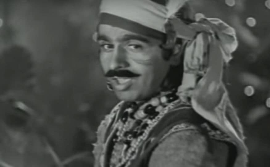 Dilip Kumar in 1949 film Shabnam. Dilip Kumar in 1949 film Shabnam.