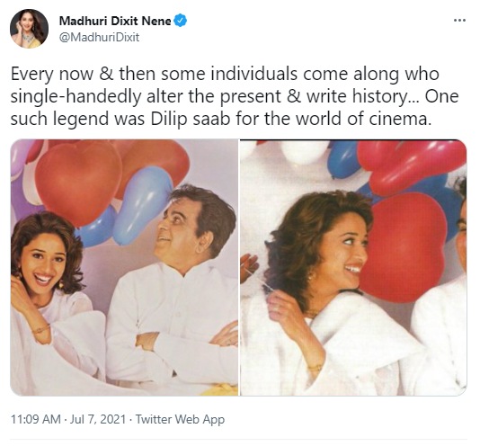 Madhuri Dixit tweeted.