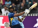 Dasun Shanaka plays a shot during the third one-day international cricket match between England and Sri Lanka. Dasun Shanaka plays a shot during the third one-day international cricket match between England and Sri Lanka.