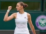 Czech Republic's Karolina Pliskova celebrates winning second set against Aryna Sabalenka.(AP) Czech Republic's Karolina Pliskova celebrates winning second set against Aryna Sabalenka.(AP)