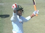 Mahmudullah Riyad after scoring his century against Zimbabwe