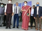 Adar Poonwalla congratulated new health minister Mansukh Mandaviya as he took charge on Thursday.