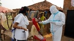 Health workers take a nasal swab of a woman to test for Covid-19 in Jamsoti village, Uttar Pradesh state, India, June 8, 2021. (AP Photo/Rajesh Kumar Singh) Health workers take a nasal swab of a woman to test for Covid-19 in Jamsoti village, Uttar Pradesh state, India, June 8, 2021. (AP Photo/Rajesh Kumar Singh)
