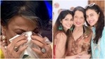 Tanuja poses with her daughters, Kajol and Tanishaa Mukerji. Tanuja poses with her daughters, Kajol and Tanishaa Mukerji.