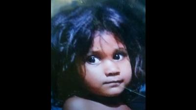 Devika, the toddler who was run over by the police vehicle in Ludhiana. (HT FILE)
