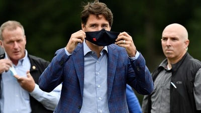 Justin Trudeau previously said authorities are looking closely at domestic Covid-19 vaccination rates. (Reuters)