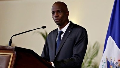 FILE PHOTO: Haiti's President Jovenel Moise speaks during the investiture ceremony of the independent advisory committee for the drafting of the new constitution at the National Palace in Port-au-Prince, Haiti October 30, 2020. REUTERS/Andres Martinez Casares/File Photo (REUTERS)