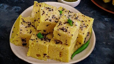 Dhokla: The soft and spongy texture of dhokla makes it irresistable. Vegetarians who are a fan of this Gujrati dish tried a hand in making it at home during the lockdown.  (Instagram/@spicenbites)
