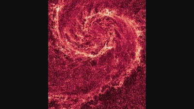 One of the images of Whirlpool Galaxy shared by Nasa on Instagram. (Instagram/nasahubble)