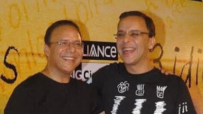 Vir Chopra and Vidhu Vinod Chopra at the premiere of 3 Idiots.