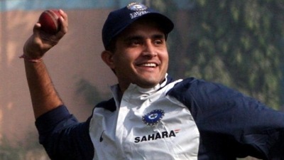 A still of Sourav Ganguly during a fielding drill (Getty Images) A still of Sourav Ganguly during a fielding drill (Getty Images)