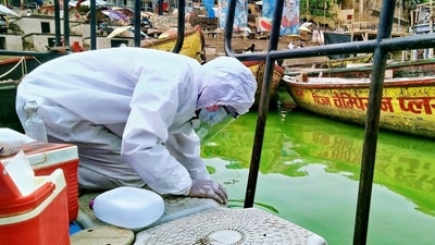 The study also included checking the biological characteristics of the river. (ANI Photo) The study also included checking the biological characteristics of the river. (ANI Photo)