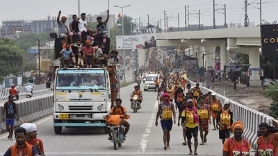 Kanwariyas carrying water from the Ganga River during the Kanwar Yatra ahead of Shivratri Festival, seen at GT Road near Dilshad Garden, in New Delhi. (Sanjeev Verma/ HT file photo) Kanwariyas carrying water from the Ganga River during the Kanwar Yatra ahead of Shivratri Festival, seen at GT Road near Dilshad Garden, in New Delhi. (Sanjeev Verma/ HT file photo)