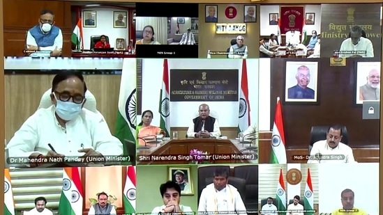 Prime Minister Narendra Modi chaired a meeting with the Council of Ministers, in New Delhi on Saturday. (ANI photo)
