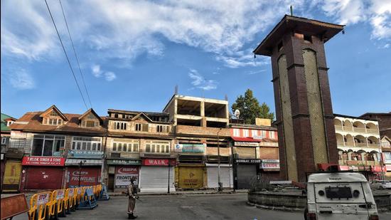 Shops and businesses were partially closed and traffic movement was also affected in parts of summer capital Srinagar, particularly in the old city and in the city centre Lal Chowk. Shutdown was also observed in parts of south Kashmir districts. (Representative Image/HT )