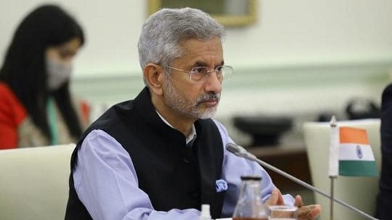 Minister of external affairs S Jaishankar attends a meeting with his Russian counterpart Sergei Lavrov in New Delhi on April 6. (File photo) Minister of external affairs S Jaishankar attends a meeting with his Russian counterpart Sergei Lavrov in New Delhi on April 6. (File photo)