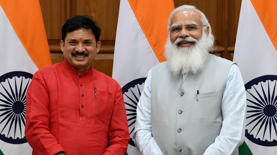 Chauhan Devusinh, 56, Kheda, Gujarat: He is a Lok Sabha member from Kheda, Gujarat serving his second term as MP.(HT Photo)