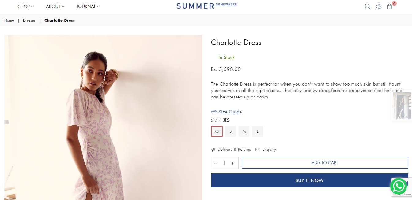 Alia Bhatt's Charlotte Dress from Summer Somewhere(summersomewhereshop.com)