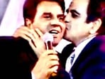 Dharmendra with late actor Dilip Kumar.