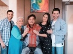 Sonakshi Sinha with her parents and brothers Luv and Kush on Shatrughan Sinha and Poonam Sinha's wedding anniversary. Sonakshi Sinha with her parents and brothers Luv and Kush on Shatrughan Sinha and Poonam Sinha's wedding anniversary.