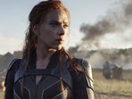 Scarlett Johansson in a scene from Black Widow.(AP) Scarlett Johansson in a scene from Black Widow.(AP)