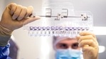 In this March 2021 photo provided by Pfizer, a technician inspects filled vials of the Pfizer-BioNTech COVID-19 vaccine at the company's facility in Puurs, Belgium. (AP) In this March 2021 photo provided by Pfizer, a technician inspects filled vials of the Pfizer-BioNTech COVID-19 vaccine at the company's facility in Puurs, Belgium. (AP)