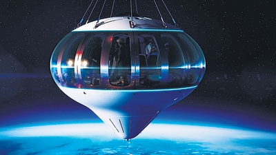 A ticket to go into orbit on the private Space Perspective vessel costs $125,000, or about ₹93 lakh. A ticket to go into orbit on the private Space Perspective vessel costs $125,000, or about ₹93 lakh.