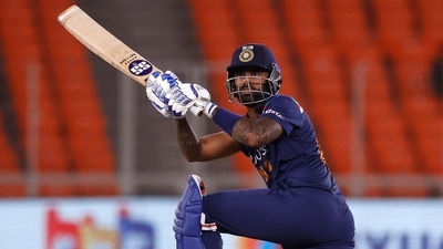 India's Suryakumar Yadav in action. (REUTERS)