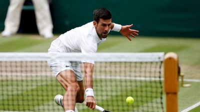 Wimbledon 2021 Serbia's Novak Djokovic in action (REUTERS)
