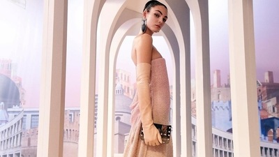 The British designer stuck to a mainly neutral colour palette, showing plenty of white, cream and shades of brown for his second couture collection at Fendi, which is known for its fur designs.  (Instagram)