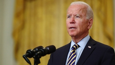 In a speech on Thursday, Joe Biden strongly defended his decision to pull US military forces out of Afghanistan. (Bloomberg) In a speech on Thursday, Joe Biden strongly defended his decision to pull US military forces out of Afghanistan. (Bloomberg)