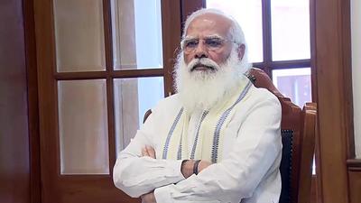 Prime Minister Narendra Modi chairs a high-level meeting and reviews the augmentation and availability of oxygen across the country, in New Delhi on Friday. (ANI) Prime Minister Narendra Modi chairs a high-level meeting and reviews the augmentation and availability of oxygen across the country, in New Delhi on Friday. (ANI)