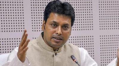 Tripura chief minister Biplab Kumar Deb. (PTI) Tripura chief minister Biplab Kumar Deb. (PTI)