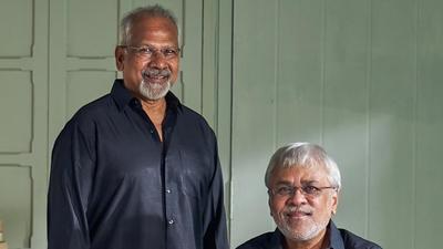 Filmmakers Mani Ratnam and Jayendra Panchpakesan.
