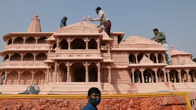 Shri Ram Janmbhoomi Teerth Kshetra Trust has been entrusted with the task of Ram temple construction in Ayodhya. (Reuters)