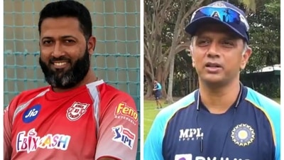Wasim Jaffer and Rahul Dravid Wasim Jaffer and Rahul Dravid