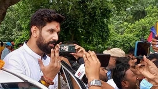 Chirag, son of late Union minister and founder of the LJP Ram Vilas Paswan, on several occasions, has expressed his disappointment over the event, accusing his uncle Paras of betrayal.(PTI) Chirag, son of late Union minister and founder of the LJP Ram Vilas Paswan, on several occasions, has expressed his disappointment over the event, accusing his uncle Paras of betrayal.(PTI)