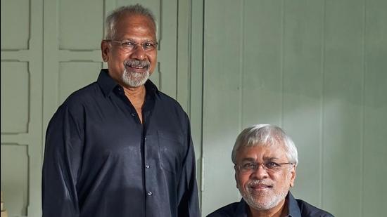 Filmmakers Mani Ratnam and Jayendra Panchpakesan.