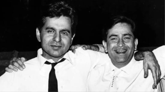 Dilip Kumar with Raj Kapoor