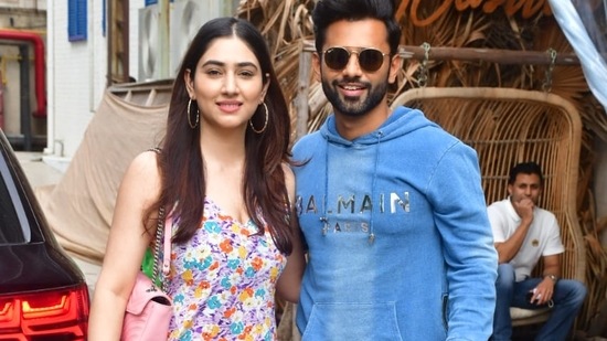 Disha Parmar with Rahul Vaidya. They are gearing up for their wedding soon.