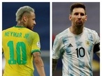 Copa America final: Neymar's Brazil takes on Messi's Argentina.(Reuters/HT Collage) Copa America final: Neymar's Brazil takes on Messi's Argentina.(Reuters/HT Collage)