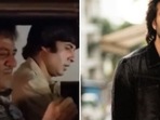 Jagdeep with Amitabh Bachchan (L) and Meezaan. Jagdeep with Amitabh Bachchan (L) and Meezaan.