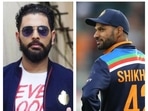 Yuvraj Singh and Shikhar Dhawan.(File/HT Collage) Yuvraj Singh and Shikhar Dhawan.(File/HT Collage)