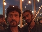 Babil Khan with his father, late actor Irrfan Khan. Babil Khan with his father, late actor Irrfan Khan.