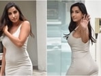 Nora Fatehi in beige bodycon dress looks jaw-dropping for an outing in Mumbai