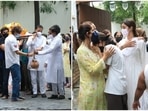 Chunky Panday performed the last rites of his mother Snehlata Panday.