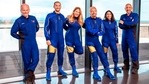 From left: Chief Pilot Dave Mackay, Lead Operations Engineer Colin Bennett, Chief Astronaut Instructor Beth Moses, Founder of Virgin Galactic Richard Branson, Vice President of Government Affairs and Research Operations Sirisha Bandla and pilot Michael Masucci.(AP) From left: Chief Pilot Dave Mackay, Lead Operations Engineer Colin Bennett, Chief Astronaut Instructor Beth Moses, Founder of Virgin Galactic Richard Branson, Vice President of Government Affairs and Research Operations Sirisha Bandla and pilot Michael Masucci.(AP)